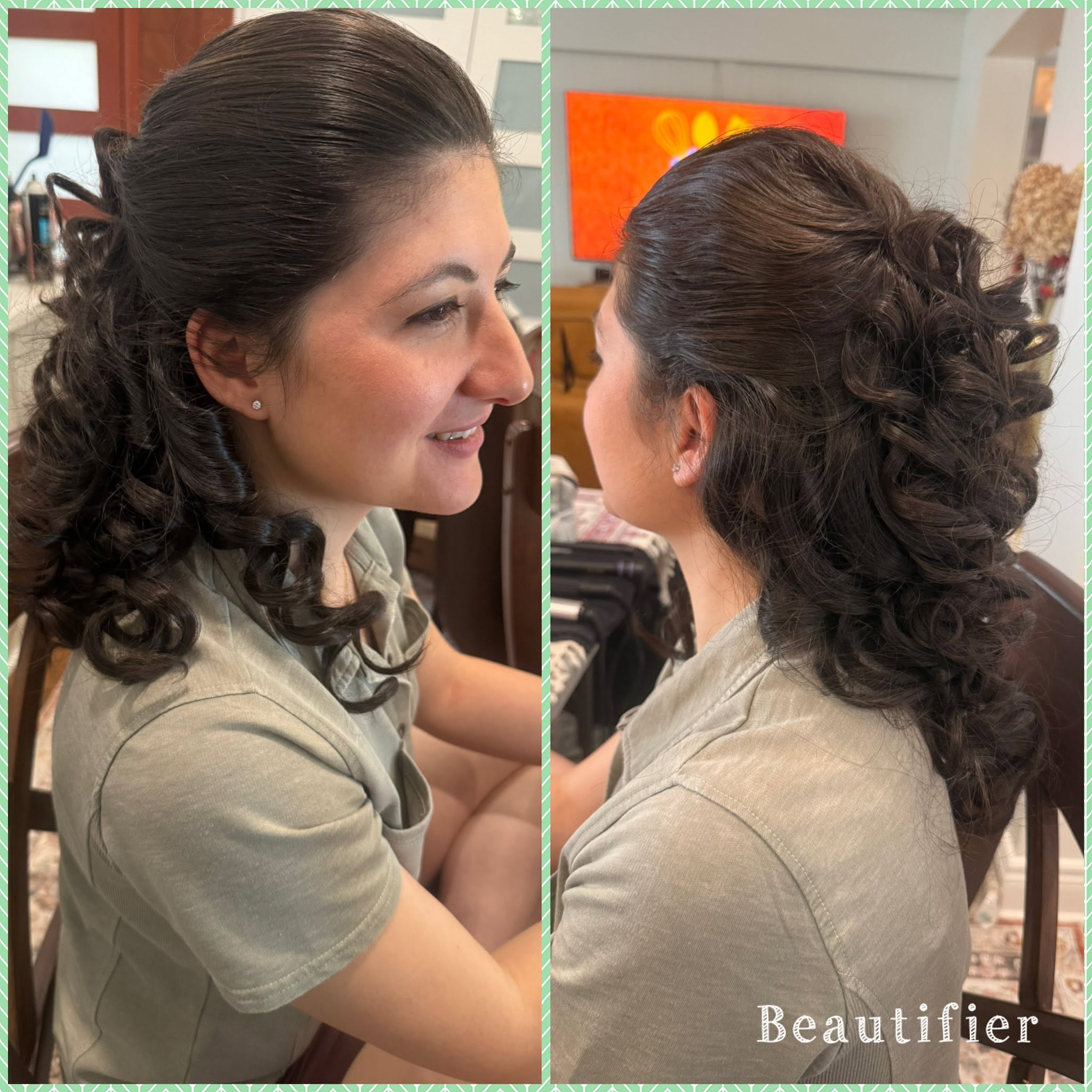 Half Up Half Down Styling 2